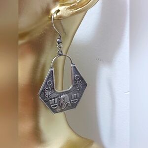 Egyptian Revival Dangle Earrings